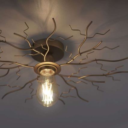 Leuchten Direkt 15638-60 - Fäst ljuskrona LIMB 1xE27/40W/230V mässing