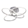 Leuchten Direkt 15660-55 - Dimbar LED ytmonterad ljuskrona NODE LED/27W/230V