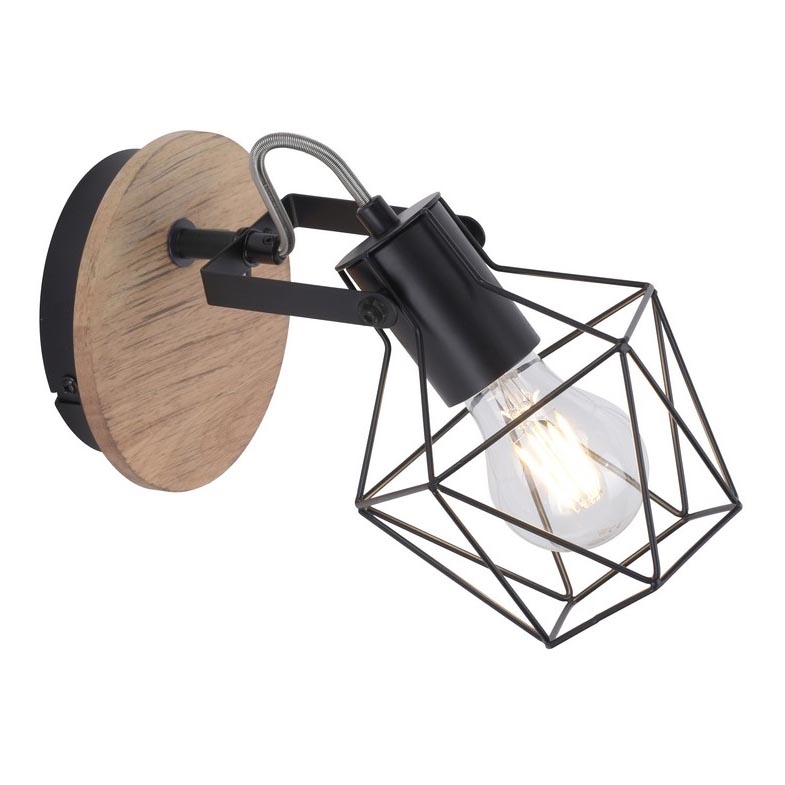 Leuchten Direkt 15671-78 - Väggspotlight JARO 1xE27/60W/230V