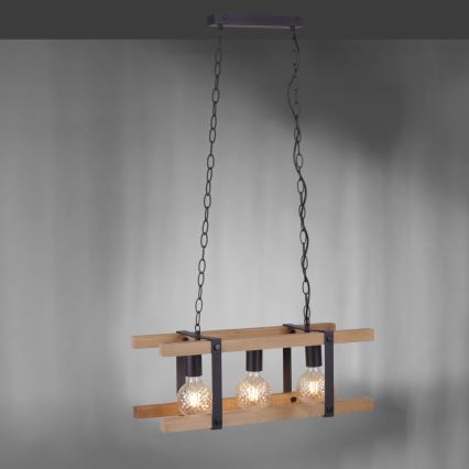 Leuchten Direkt 15683-79 - Ljuskrona på kedja EDITH 3xE27/60W/230V tall