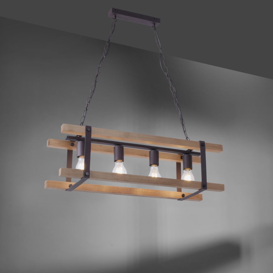 Leuchten Direkt 15684-79 - Ljuskrona på kedja EDITH 4xE27/60W/230V tall