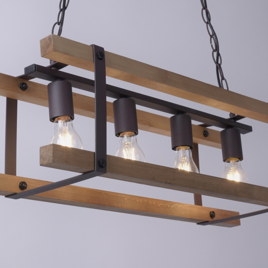 Leuchten Direkt 15684-79 - Ljuskrona på kedja EDITH 4xE27/60W/230V tall