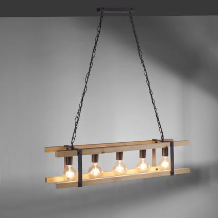 Leuchten Direkt 15685-79 - Ljuskrona på kedja EDITH 5xE27/60W/230V tall