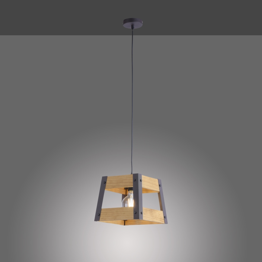 Leuchten Direkt 15720-79 - Ljuskrona med snöre CRATE 1xE27/60W/230V