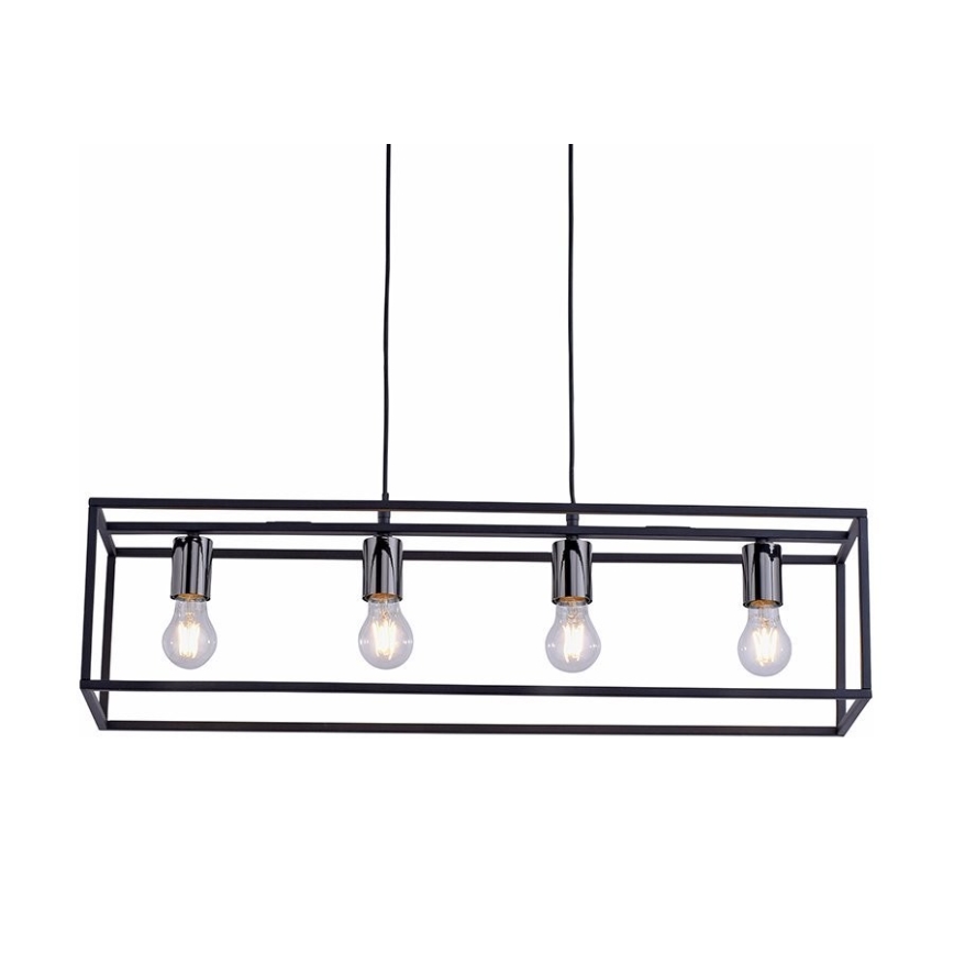 Leuchten Direkt 15854-18 - Ljusskrona med upphängningsrem  FABIO 4xE27/60W/230V