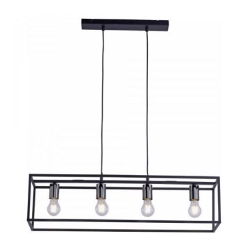 Leuchten Direkt 15854-18 - Ljusskrona med upphängningsrem  FABIO 4xE27/60W/230V