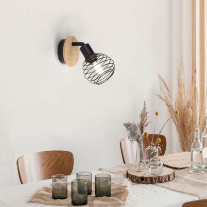 Leuchten Direkt 15921-79 - Väggspotlight EUGEN 1xE14/40W/230V ek