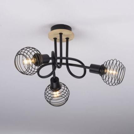 Leuchten Direkt 15923-79 - Fäst ljuskrona EUGEN 3xE14/40W/230V ek