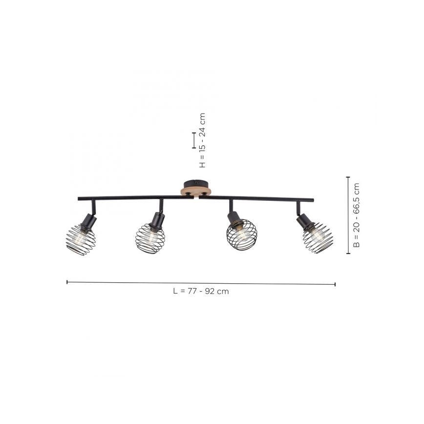 Leuchten Direkt 15924-79 - Spotlight EUGEN 4xE14/40W/230V ek
