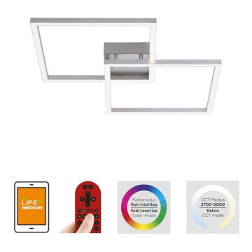 Leuchten Direkt 16429-55 - LED RGB Dimbar belysning 2xLED/12,5W/230V Tuya + Fjärrstyrd