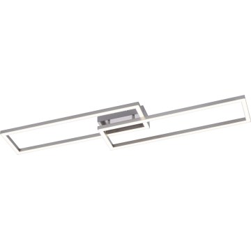 Leuchten Direkt 16430-55 - LED RGBW dimbar takarmatur MAXI 2xLED/18W/230V 2700-5000K mattkrom + fjärrkontroll