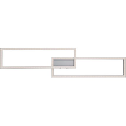 Leuchten Direkt 16430-55 - LED RGBW dimbar takarmatur MAXI 2xLED/18W/230V 2700-5000K mattkrom + fjärrkontroll