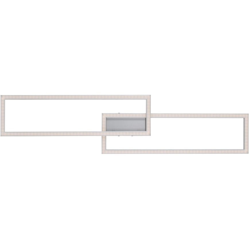 Leuchten Direkt 16430-55 - LED RGBW dimbar takarmatur MAXI 2xLED/18W/230V 2700-5000K mattkrom + fjärrkontroll