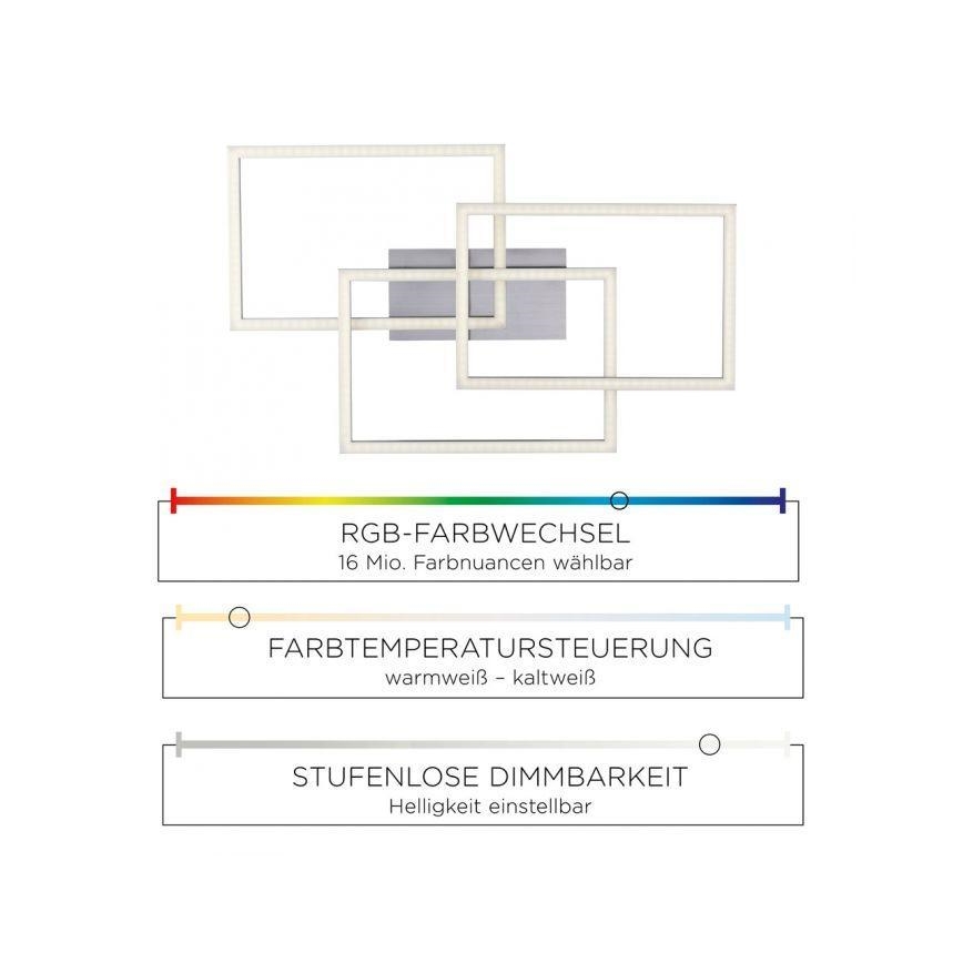 Leuchten Direkt 16431-55 - LED RGB dimbar taklampa MAXI LED/27W/230V + fjärrkontroll