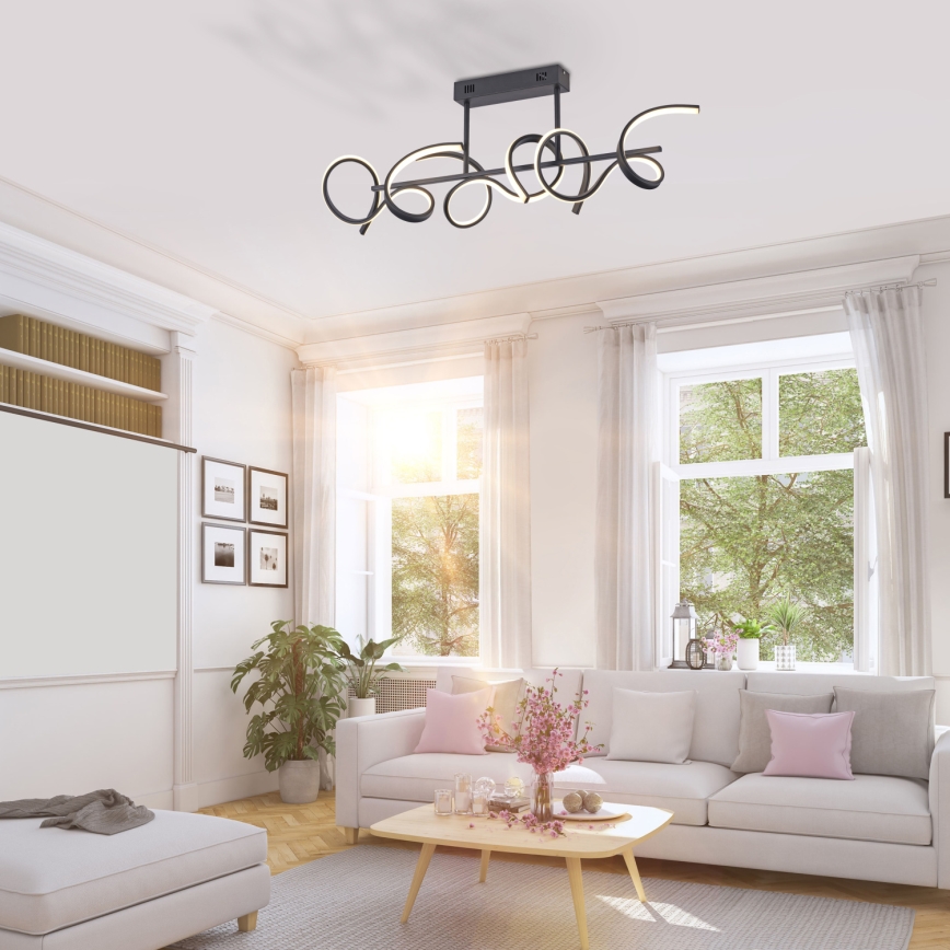 Leuchten Direkt 19032-18 - LED Dimbar Hängande Ljuskrona CURLS 3xLED/25,8W/230V
