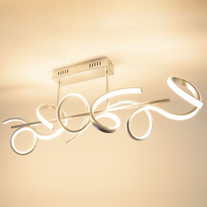 Leuchten Direkt 19032-21 - LED ljusreglerad fastsatt Ljuskrona  CURLS LED/25,8W/230V
