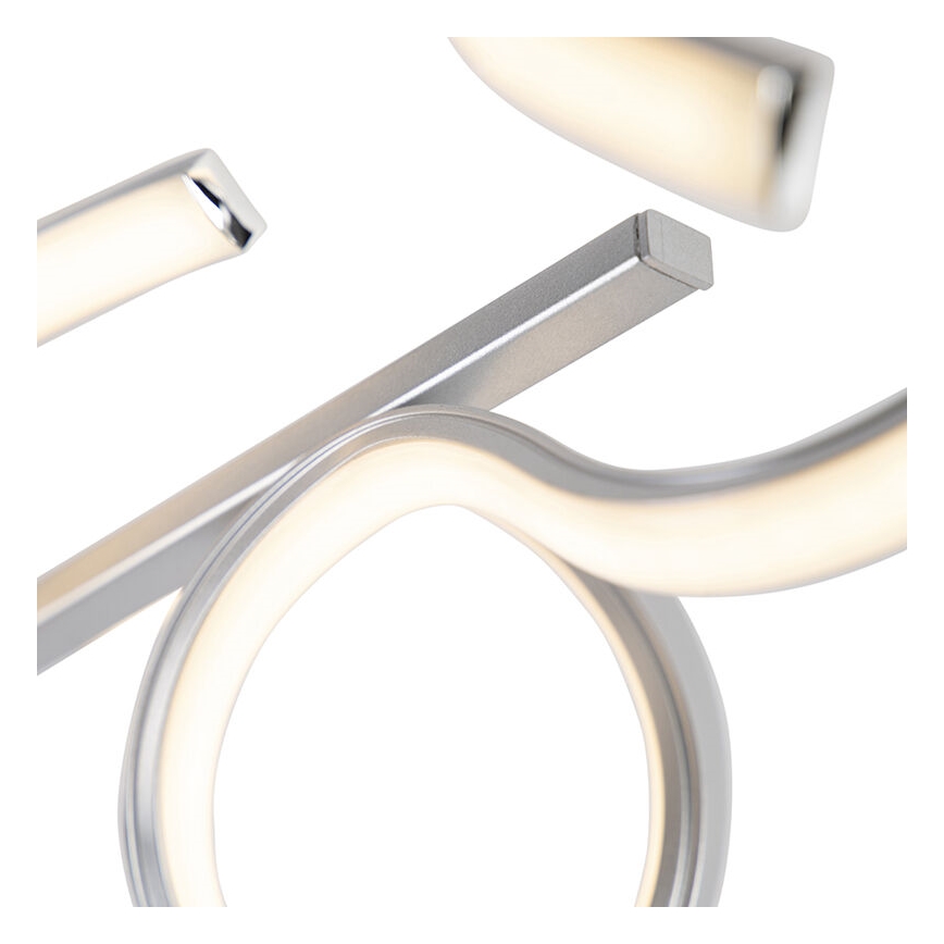 Leuchten Direkt 19032-21 - LED ljusreglerad fastsatt Ljuskrona  CURLS LED/25,8W/230V