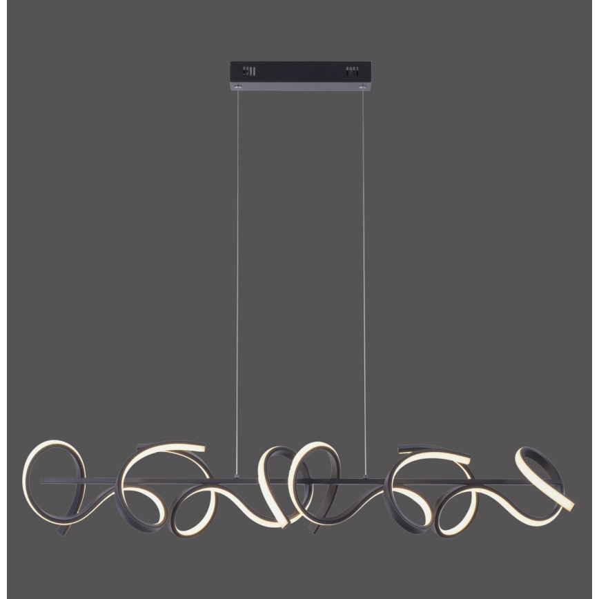 Leuchten Direkt 19033-18 - Dimbar LED-lampakrona med snöre CURLS 4xLED/10,2W/230V