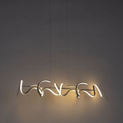Leuchten Direkt 19033-21 - LED ljusreglerad Ljuskrona med upphängningsrem  CURLS LED/40,8W/230V