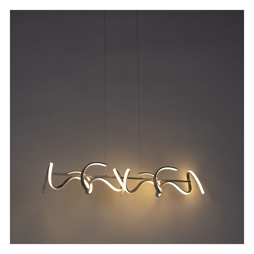 Leuchten Direkt 19033-21 - LED ljusreglerad Ljuskrona med upphängningsrem  CURLS LED/40,8W/230V