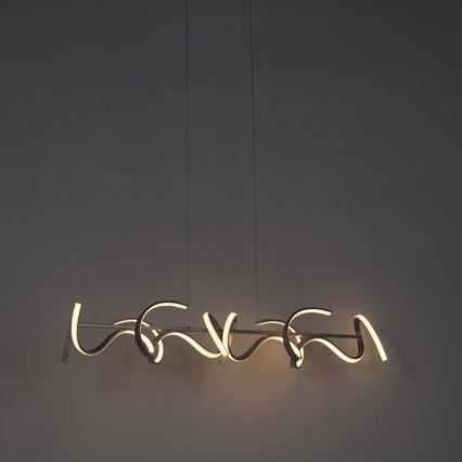 Leuchten Direkt 19033-21 - LED ljusreglerad Ljuskrona med upphängningsrem  CURLS LED/40,8W/230V