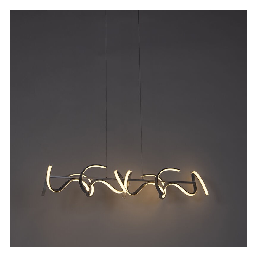 Leuchten Direkt 19033-21 - LED ljusreglerad Ljuskrona med upphängningsrem  CURLS LED/40,8W/230V