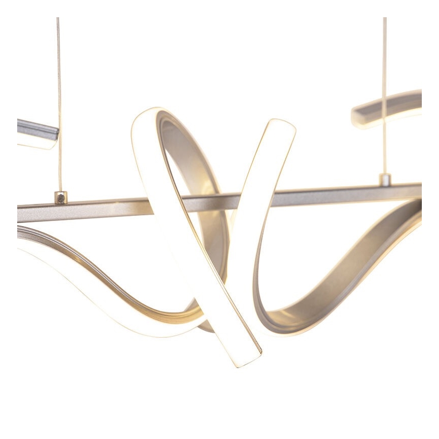 Leuchten Direkt 19033-21 - LED ljusreglerad Ljuskrona med upphängningsrem  CURLS LED/40,8W/230V