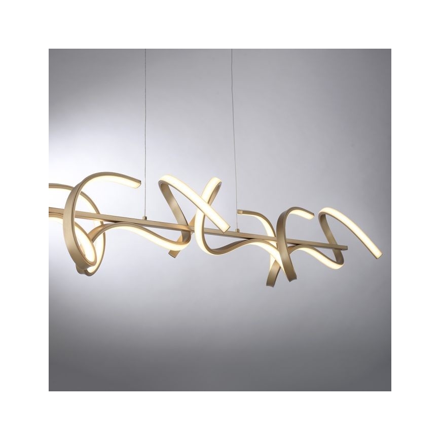 Leuchten Direkt 19033-60 - LED ljusreglerad ljuskrona på snöre CURLS LED/40,8W/230V