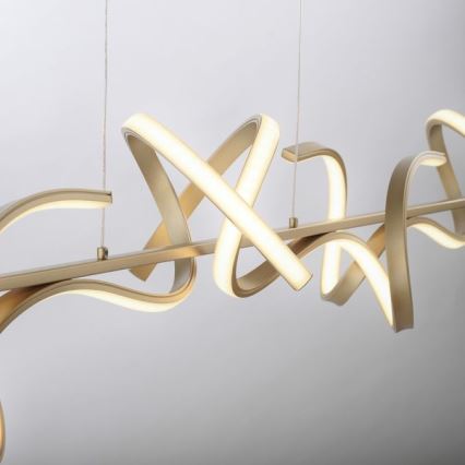 Leuchten Direkt 19033-60 - LED ljusreglerad ljuskrona på snöre CURLS LED/40,8W/230V