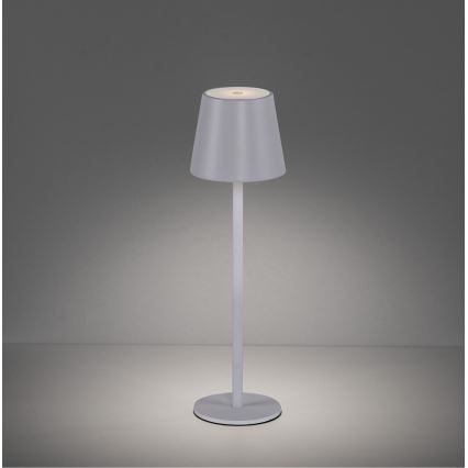 Leuchten Direkt 19250-16 - LED Utomhusdimbar uppladdningsbar bordslampa EURIA LED/3W/5V IP54 vit