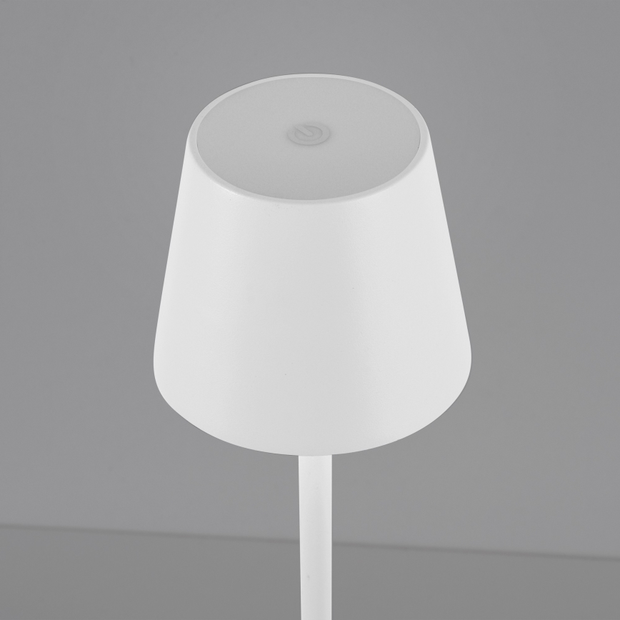 Leuchten Direkt 19250-16 - LED Utomhusdimbar uppladdningsbar bordslampa EURIA LED/3W/5V IP54 vit