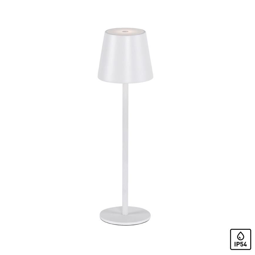 Leuchten Direkt 19250-16 - LED Utomhusdimbar uppladdningsbar bordslampa EURIA LED/3W/5V IP54 vit
