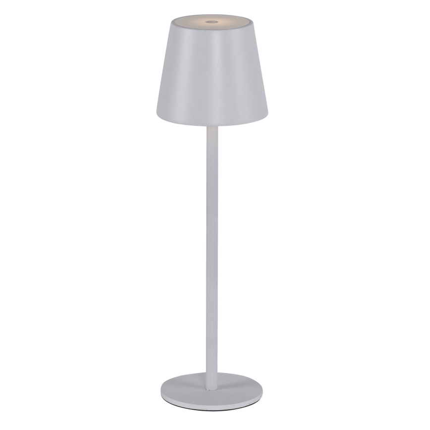 Leuchten Direkt 19250-16 - LED Utomhusdimbar uppladdningsbar bordslampa EURIA LED/3W/5V IP54 vit