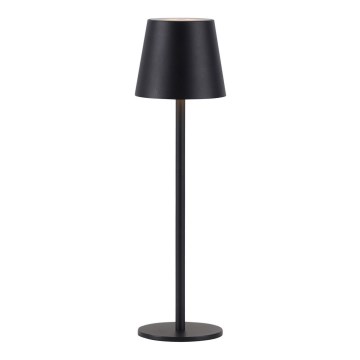 Leuchten Direkt 19250-18 - LED Utomhusdimbar uppladdningsbar bordslampa EURIA LED/3W/5V 2600 mAh IP54 svart