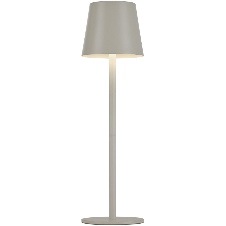Leuchten Direkt 19250-40 - LED Utomhusdimbar uppladdningsbar bordslampa EURIA LED/3W/5V 2600 mAh IP54 grå