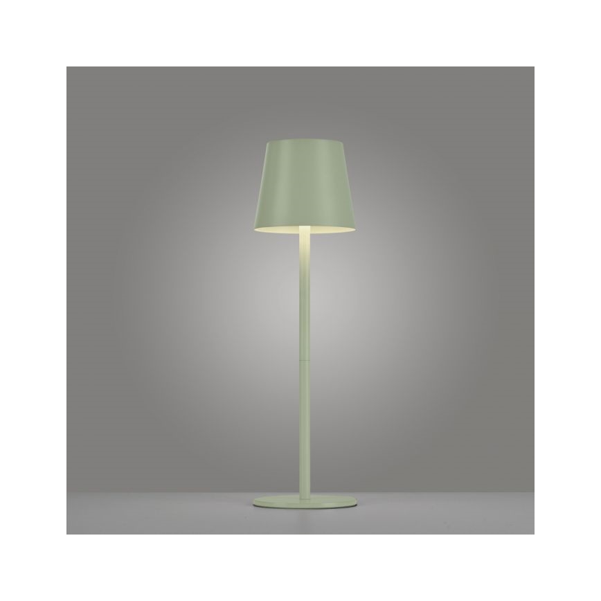 Leuchten Direkt 19250-43 - LED Utomhusdimbar uppladdningsbar bordslampa EURIA LED/3W/5V IP54 grön