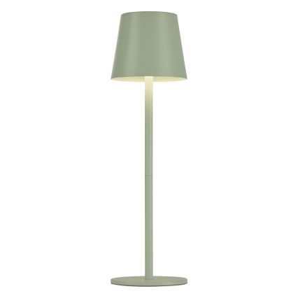 Leuchten Direkt 19250-43 - LED Utomhusdimbar uppladdningsbar bordslampa EURIA LED/3W/5V IP54 grön