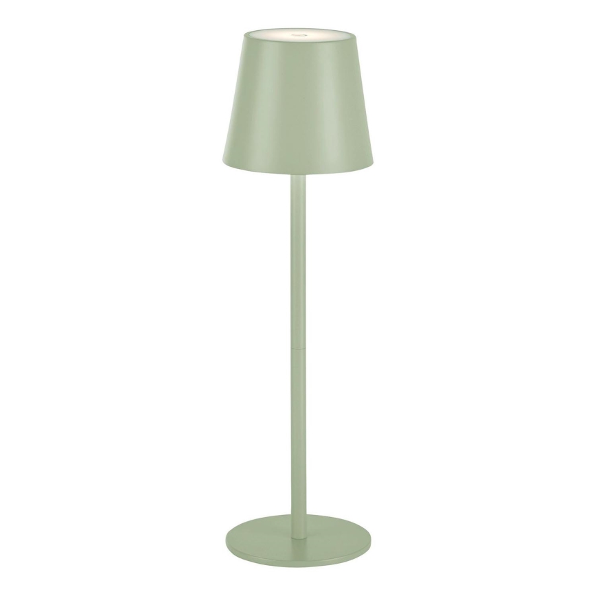 Leuchten Direkt 19250-43 - LED Utomhusdimbar uppladdningsbar bordslampa EURIA LED/3W/5V IP54 grön