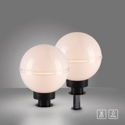 Leuchten Direkt 19322-16-2 - KIT 2x Utomhuslampa 1xE27/40W/230V diameter 20 cm IP44