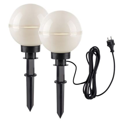 Leuchten Direkt 19322-16-2 - KIT 2x Utomhuslampa 1xE27/40W/230V diameter 20 cm IP44