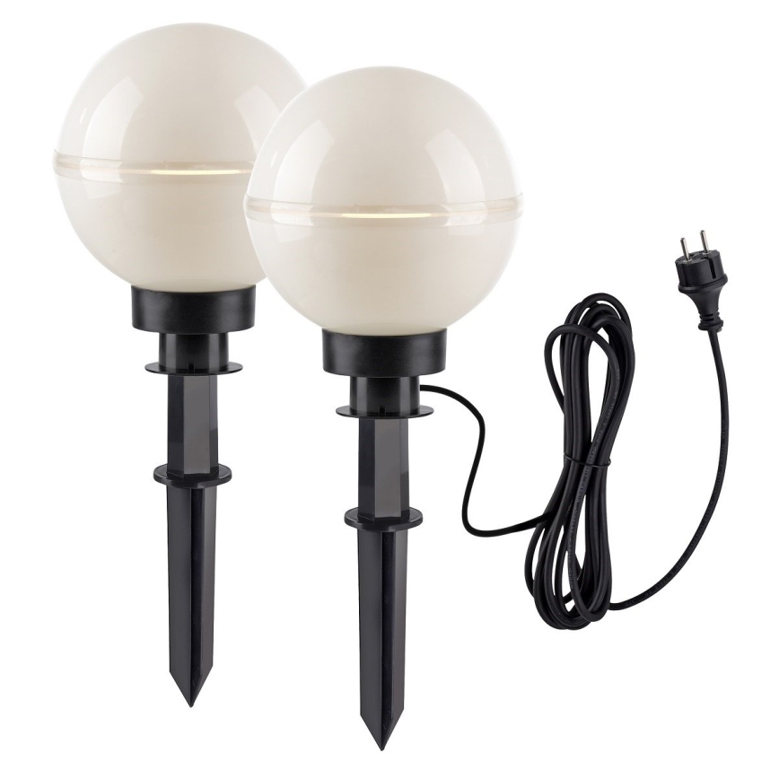 Leuchten Direkt 19322-16-2 - KIT 2x Utomhuslampa 1xE27/40W/230V diameter 20 cm IP44