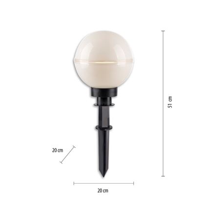 Leuchten Direkt 19322-16-2 - KIT 2x Utomhuslampa 1xE27/40W/230V diameter 20 cm IP44