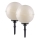 Leuchten Direkt 19324-16-2 - KIT 2x Utomhuslampa 1xE27/40W/230V diameter 40 cm IP44