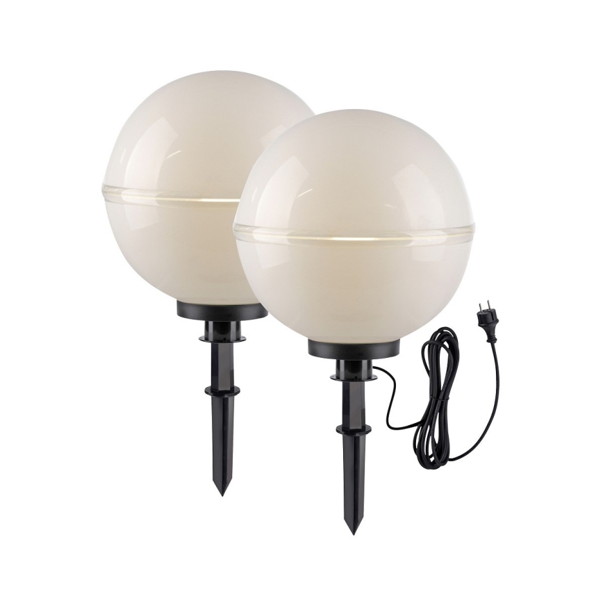Leuchten Direkt 19324-16-2 - KIT 2x Utomhuslampa 1xE27/40W/230V diameter 40 cm IP44