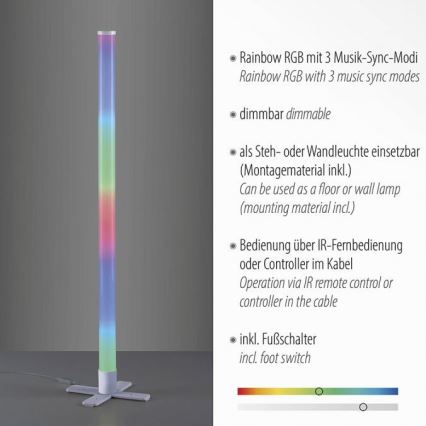 Leuchten Direkt 19902-21 - LED RGB dimbar lampa RINGO LED/10W/230V + fjärrkontroll