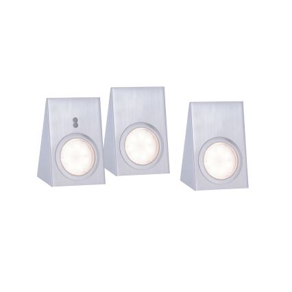 Leuchten Direkt 84111-55-3 - UPPSÄTTNING 3x LED Möbelbelysning med sensor THEO LED/3,6W/230V