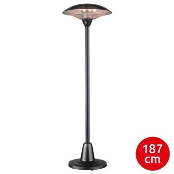 Leuchten Direkt 99501-18 - Utomhus värmeelement GLOW 1500-3000W/230V 1,87 m IP34 svart
