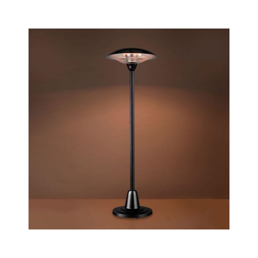Leuchten Direkt 99501-18 - Utomhus värmeelement GLOW 1500-3000W/230V 1,87 m IP34 svart