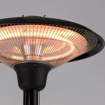 Leuchten Direkt 99501-18 - Utomhus värmeelement GLOW 1500-3000W/230V 1,87 m IP34 svart