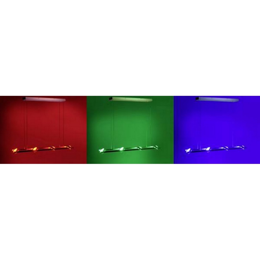 Leuchten Direkt - LED RGB Dimbar Ljuskrona med snöre OPTI 8xLED/3W/230V + Fjärrstyrd